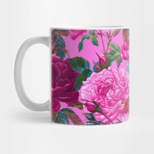 Pink Floral Garden Mug